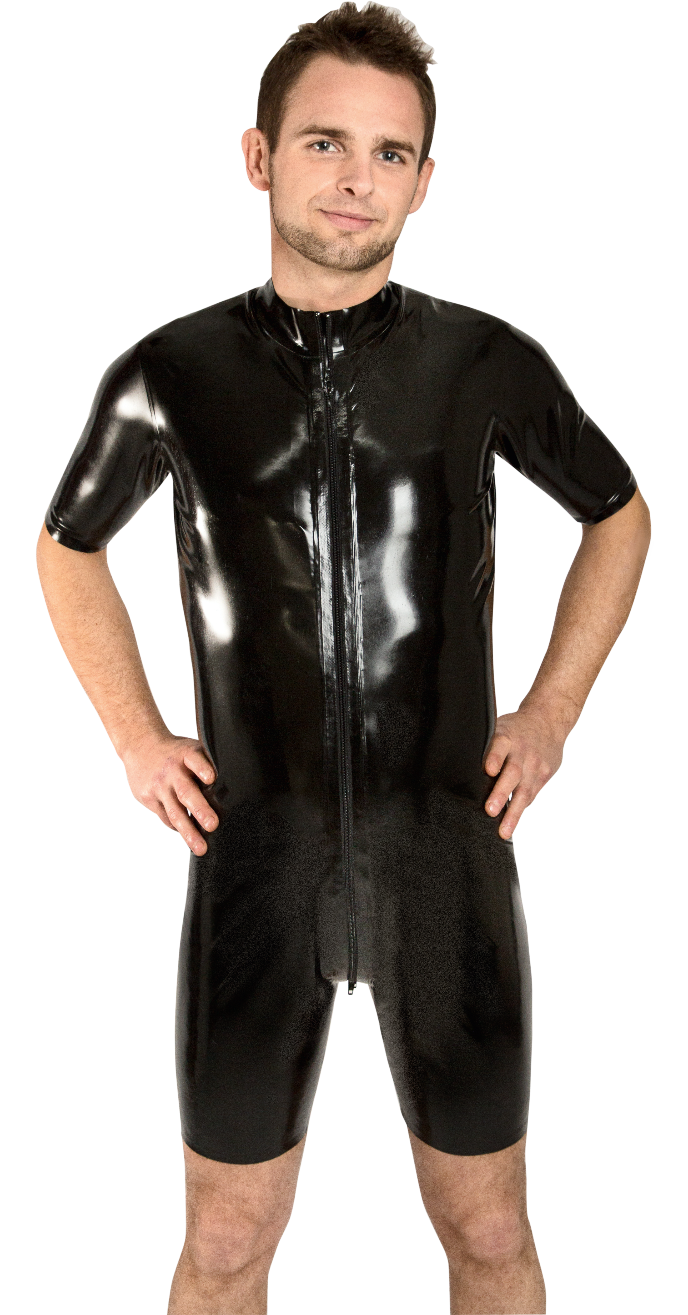 Latex Monoshort Schwarz S (48) (Schwarz)