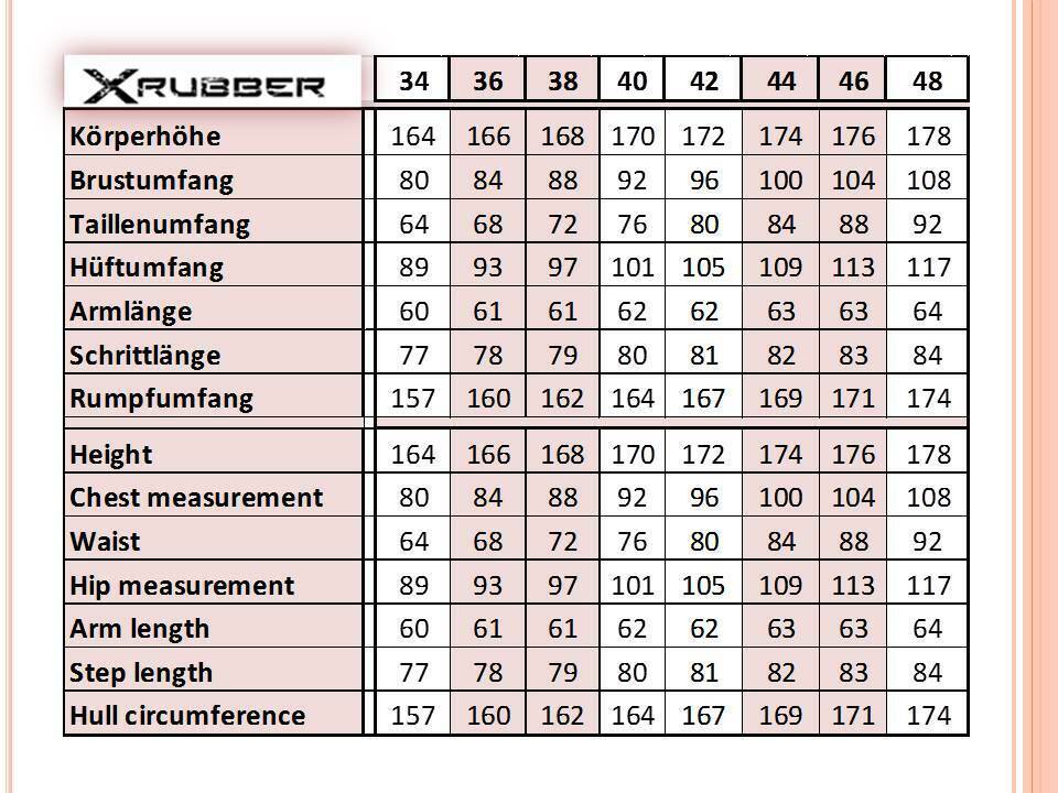 Flitteroberteil Amelie  Latex  36