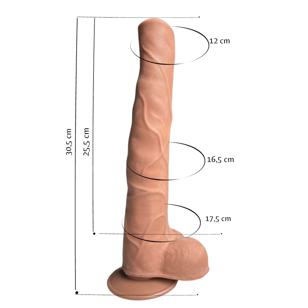 FURY Saugnapfdildo 25,5 cm