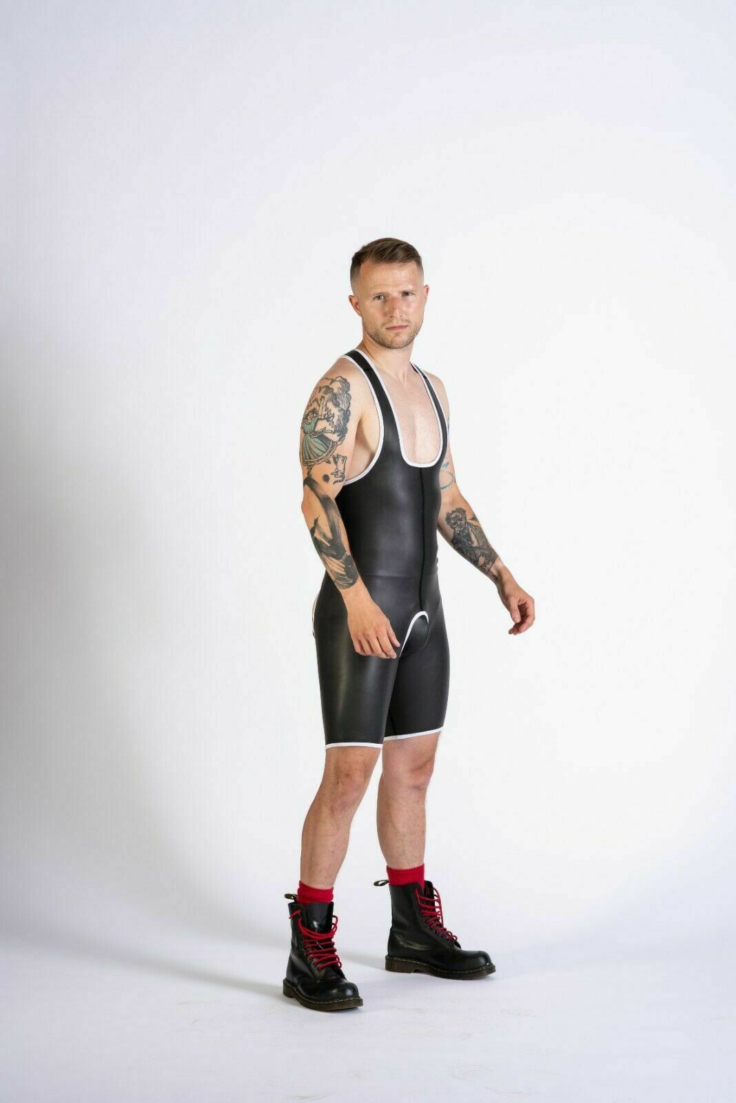 Wrestler 2 Herren RV im Schritt (S, Gelb)
