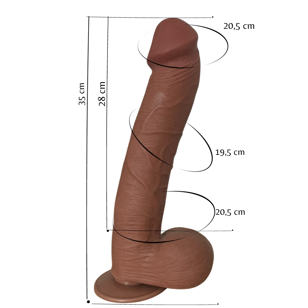 RICHARD 28cm Saugnapfdildo